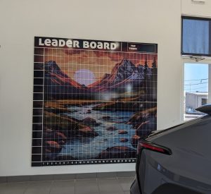 Full Color Vinyl Decal on Magnetic Board